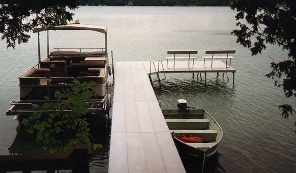 Pier-A-Matic Pier with Two Benches